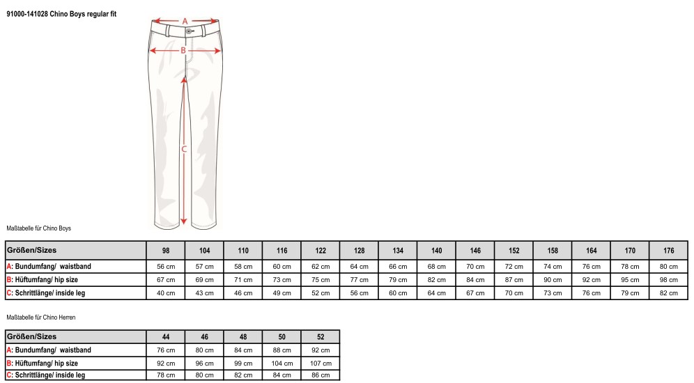 91000-141028STR Chino, Jungen