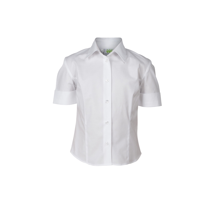 DP only, Stretchbluse, EVA, slim fit, kurzarm