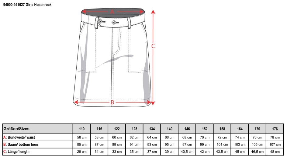94000-941027STR-K Hosenrock, Mädchen